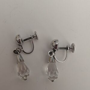 Coro Vintage Crystal Screwback Earrings